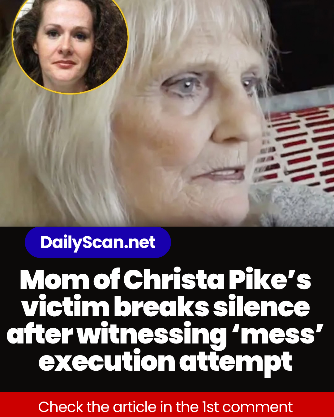 Mom of Christa Pike’s victim breaks silence after witnessing ‘mess’ execution attempt